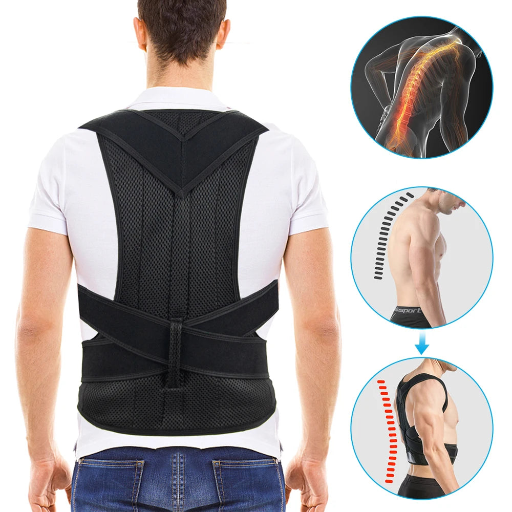 Ceinture Correctrice de Posture 
Soutien Dorsal et Lombaire pour un Dos Droit